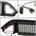 thumbnail image 3 of DNA Motoring For 18-20 Ford Mustang Honeycomb Mesh Matte Black LED Light Front Hood Bumper Grille, 3 of 6