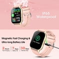 thumbnail image 7 of Smart Watch for Women Android IOS with Bluetooth Call, 1.85" Touch Screen 112+ Sport Modes Fitness Tracker, IP68 Waterproof Smartwatch, Gift Idea, Pink, 7 of 7