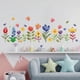 thumbnail image 1 of Pegatinas de pared de flores, calcomanías de mariposas de acuarela, decoración artística de vinilo DIY, 1 of 3