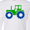 thumbnail image 4 of Inktastic Cute Green Tractor Long Sleeve Youth T-Shirt, 4 of 5