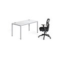 thumbnail image 3 of Scranton & Co Contemporary Engineered Wood Single Desk in White, 3 of 6