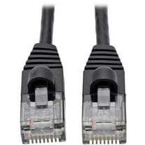 Tripp Lite Cat6a Gigabit Snagless Molded Slim UTP Network Patch Cable (RJ45 M/M), Black, 5 ft.