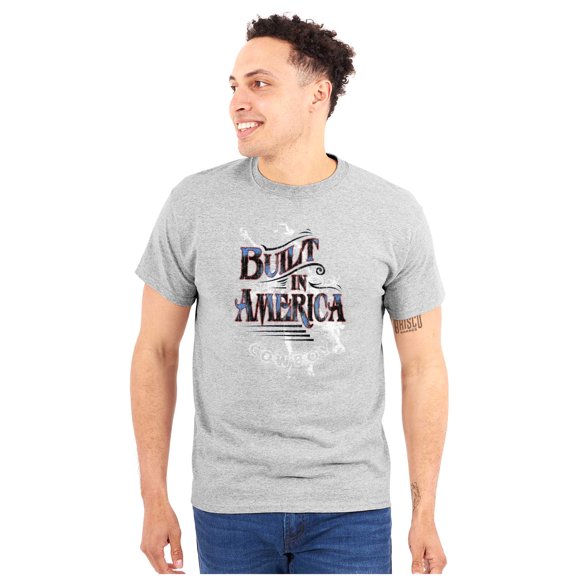 Built in America Country Southwestern Men's Graphic T Shirt Tees Brisco Brands X