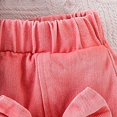 thumbnail image 6 of EnJoCho Kid Girls Clothes Outfits Bowknot T-Shirt + 2 In 1 Denim Short Skort Summer Clothing Set, Girls Shirt and Shorts Set Kindergarten Starter Pack Size 4-10 Years, 6 of 9