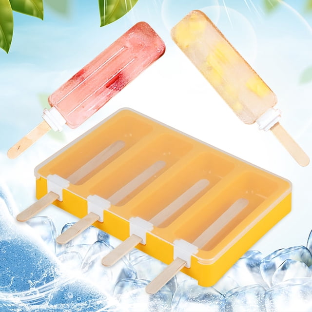 Fiudx Máquina para Hacer Helados, Moldes para Cubitos de Hielo de Fácil Liberación, Rejilla para Hielo Que Ahorra Espacio, Inyección de Agua Sencilla, Diseño Antifugas, Apto para Refrigerador, Regalo
