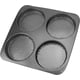 thumbnail image 1 of Molde para pan de hamburguesa de 5 pulgadas, antiadherente de acero al carbono, con 4 cavidades para pan de hamburguesa casero, antiadherente y resistente al calor., 1 of 5