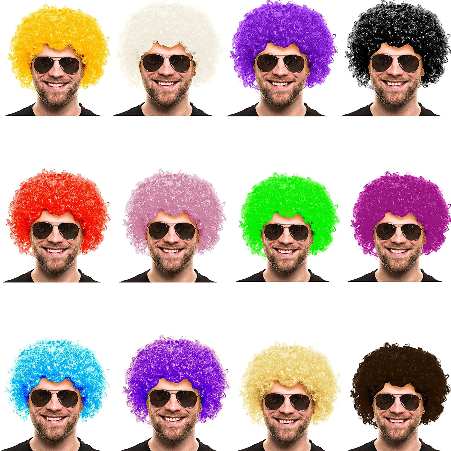 Acheter Perruque synthétique courte noire brune pour hommes, coupe de cheveux bouclée, perruque naturelle, boucles permanentes, Costume de Cosplay d'halloween