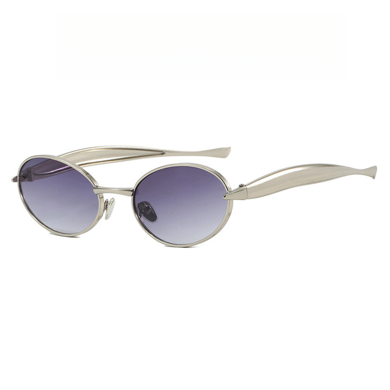 Retro Oval Sunglasses for Women Men - Classic 90s Vintage  display picture 1