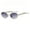 Silver Frame Transparent Purple Sheet, variant on Retro Oval Sunglasses for Women Men - Classic 90s Vintage Trendy Shades with UV400 Protection, Gold Metal Frame