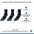 thumbnail image 4 of Jeep  Classic Cotton Ankle Socks (3 Pair Pack) (Men), 4 of 4