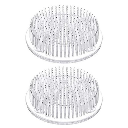 

vFlower Frog | Transparent Round Floral Holder for Arrangements | Flower Arrange Pin Holder Decoration for Home Garden Decor Beginner Friendly Florist Tools