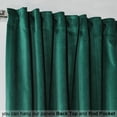 thumbnail image 4 of 3S Brother's Solid Luxury Matte Velvet Soft Curtains Set of 2 Panels Hanging Back Tap & Rod Pocket Home Décor Bedroom Kitchen Office Windows Room Darkering ( Deep Jungle Green-52"x120"), 4 of 6