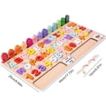 thumbnail image 4 of Muyoka Preescolar Alfabeto Número Forma Rompecabezas de aprendizaje Bloques de madera Rompecabezas Juego de tablero Montessori Juguete Número Contar Forma Clasificación Juguete de educación temprana p Muyoka Hogar, 4 of 6