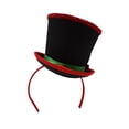 thumbnail image 5 of Mini Snowman Caroler Top Hat Headband Christmas Mistletoe Holly Berries Costume, 5 of 6