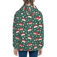 thumbnail image 6 of Sikiie Santa Hat Joy Green Festive Zip Up Hoodie Teenage, hoodies for Teenage, Zipper Sweatshirt Jacket for Daily, Traveling-Medium, 6 of 6