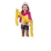 Neon Polyester Fringe Boa Assortment - Party Wear - 12 Pieces