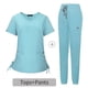 thumbnail image 1 of Bata quirúrgica de hospital, ropa de lavado, clínica, herramientas profesionales, enfermera, estudiante, traje femenino fino con cuello en V, 1 of 6