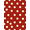 Red, Pattern 4, variant on ODIKA 4' x 6' Machine Washable Non-Slip Area Rug, retro dot High Traffic Rug, Red, 1125575