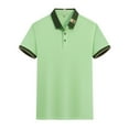 thumbnail image 6 of Yiliang Mens Trendy flexible EcoSmart Polo Shirt Moisture Wricking Top for Gym or Office, 6 of 6
