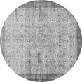 thumbnail image 1 of Ahgly Company Indoor Round Oriental Gray Traditional Area Rugs, 3' Round, 1 of 1