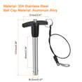 thumbnail image 2 of 1Pack T Handle Locking Pins, Push-Button Quick Release Pin with Lanyard (12mm-90mm), 2 of 6