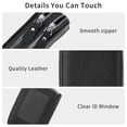 thumbnail image 5 of LOUEBICA Credit Card Holder Wallet RFID Blocking Leather Small Wallet for Women Double Zipper Wallet with ID Window, 5 of 7
