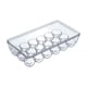 thumbnail image 1 of Huevera para frigorífico, bandeja de almacenamiento de huevos, huevera transparente reutilizable, bandeja para huevos con tapa para frigorífico, cocin 18 cuadrícula, 1 of 8