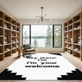 thumbnail image 2 of ODIKA 4'x6' Machine Washable Non-Slip Area Rug, Graphic White High Traffic Rug, White, 1051872, 2 of 7