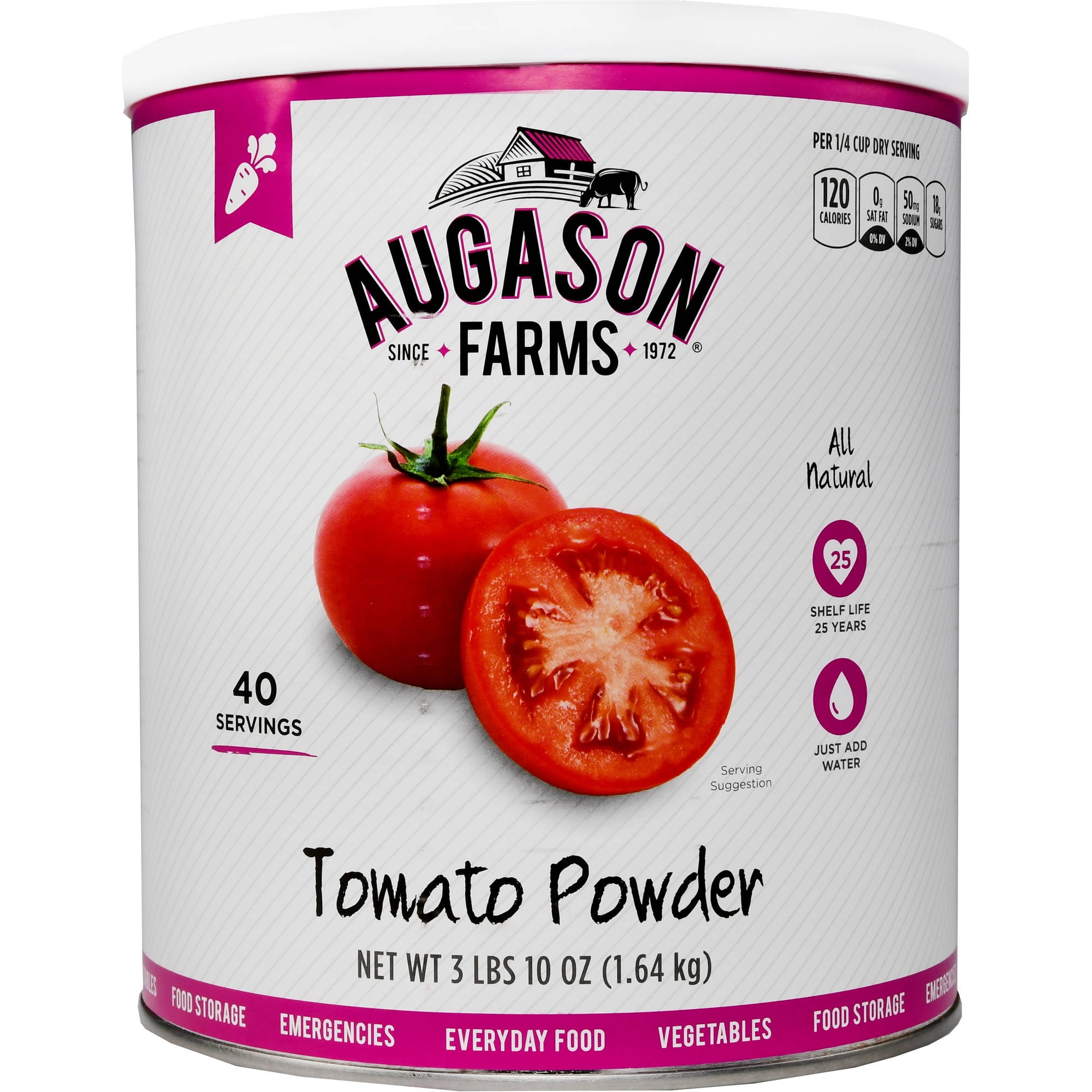 Augason Farms Tomato Powder Emergency Food Storage 58 oz #10 Can by Generic