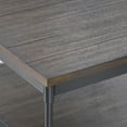 thumbnail image 3 of Steve Silver Prescott Smokey Oak and Black Metal End Table, 3 of 4