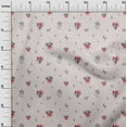 thumbnail image 3 of oneOone Cotton Flex Ivory Fabric Floral Craft Projects Decor Fabric Printed By The Yard 40 Inch Wide, 3 of 4