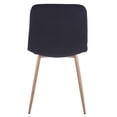 thumbnail image 5 of Smilegend Set of 4 Black Modern Dining Chairs with New Technology - Suitable for Restaurants, Cafes, Offices, Living Rooms, and Reception Rooms, 5 of 7