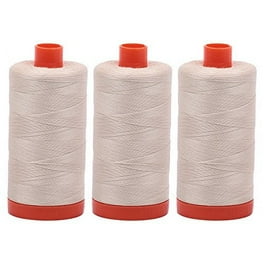 Aurifil Mako 50wt Thread 2 Large Spools: Black 2692x2
