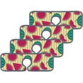 thumbnail image 3 of 3Pcs SKYSONIC Faucet Absorbent MatWatermelons On Stripes Washable Counter Drying Pads Behind Faucet, 3 of 7