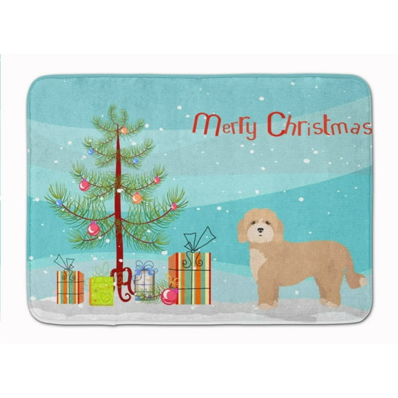 Cavachon Christmas Tree Machine Washable Memory Foam Mat