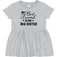thumbnail image 3 of Inktastic My Best Friend is My Big Sister with Hearts Girls Baby Dress, 3 of 5