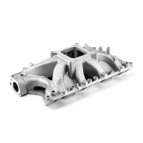 Speedmaster 1-147-025 Compatible with Ford 351W Windsor HiRise Aluminum Intake Manifold [Satin]