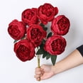 thumbnail image 4 of Artificial Peony Bouquet, 7 Heads Real Touch Rose and Peony Flowers for Wedding Centerpieces, Flower Wall, Home Table Decor, Bulk Wedding Flowers, Mother's Day Valentine's Day, 4 of 4