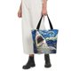 thumbnail image 5 of Balery Vintage Starry Sky Shark Bolsa de Hombro con Diseño, Bolsa Grande y Duradera, Bolsa Versátil para Compras, 5 of 6