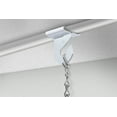 thumbnail image 2 of Pack of 50 Pairs - High Strength Aluminum Two Piece Ceiling Hooks for Drop-Ceiling T-Bars, 50 Right and 50 Left, White Enamel Finish, Holds up to 15 lbs. 1"W x 1 ½"H, 2 of 5