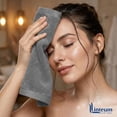 thumbnail image 2 of Linteum Textile 100% Cotton Premium Washcloths, 12x12 Inches [Pack of 12] Light Grey, 2 of 6