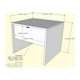thumbnail image 3 of Nexera Modern 1 Drawer Nightstand in Black and Ebony, 3 of 29