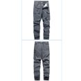thumbnail image 5 of SOOMLON Men's Pants Pocket Festival Pants Multi Overalls Pants Elastic Training Trousers Sports Pants Gray L, 5 of 7