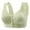 Green, variant on WREESH Push-Up Bra Adaptive Bra Women No Underwire Bras Printed Gathered Middle Button Breathable Underwear Daily Bra Underwear Beige