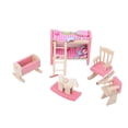 thumbnail image 1 of Greensen Jeux d'Habillage pour Enfants Mini Ensemble de Meubles en Bois de Simulation Réaliste pour Accessoire de Maison de Poupée 1:12, Meubles de Maison de Poupée, Meubles de Maison de Poupée en Bois, 1 of 5