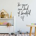thumbnail image 3 of BZUEPRS Motivational Wall Decals Be Your Unique Self Inspirational Quotes Wall Decals Wall Decor Home Decor Living Room, Bedroom, Office, Bathroom, Home Decor (Black), 3 of 7