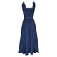 thumbnail image 3 of ICHUANYI Clearance Summer Women's New Sling Bandage Sleeveless Square Neck Fashion Solid Vent Dress(Dark Blue, L) ICHUANYI WER2023081114177, 3 of 5
