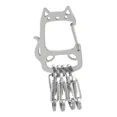 thumbnail image 1 of Llavero De Metal En Forma De Gato, Llavero De Acero, Hebilla, 1 of 5