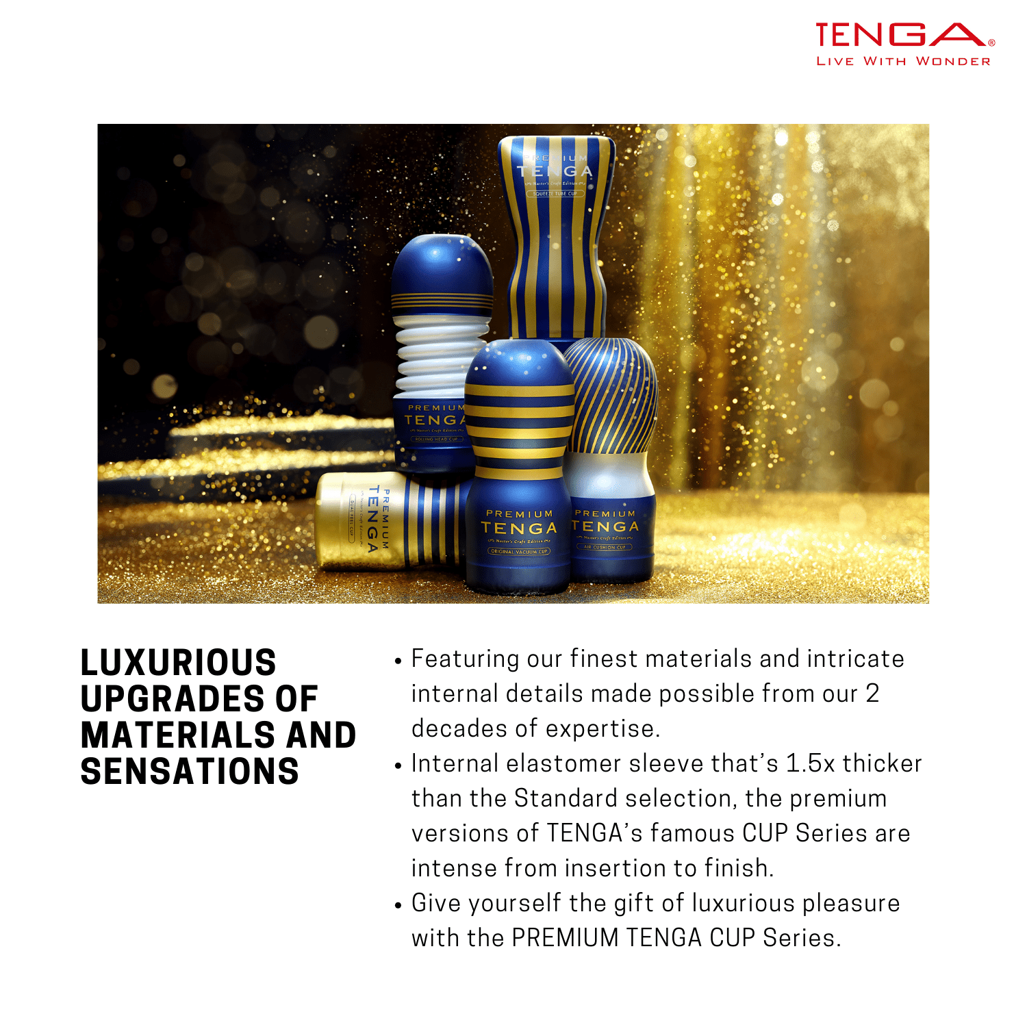 TENGA CUP PREMIUM Premium Cup | TUBE Tenga Squeeze Tube SQUEEZE