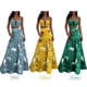 thumbnail image 3 of Falda corta Conjunto de dos piezas para mujer Botones con tirantes finos florales Crop Tops Cintura alta elástica Maxi Falda larga Fiesta Bola Sexy Cami Conjuntos de falda superior 1 1, 3 of 4
